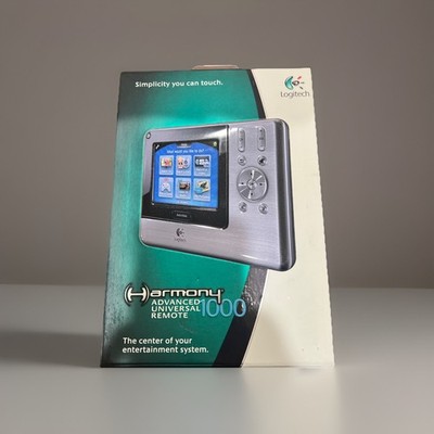 LOGITECH HARMONY 1000 REMOTE CONTROL TOUCH SCREEN LCD PROGRAMMABLE ORIGINAL BOX