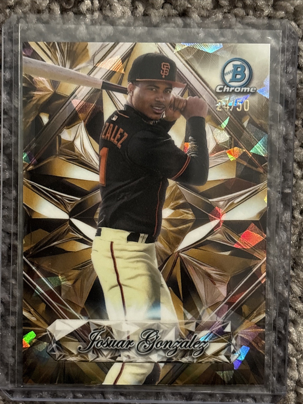 2025 Bowman Chrome Sapphire Selections Josuar Gonzalez Gold /50 #SS-5