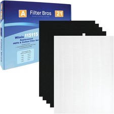 Filter Bros 115115 HEPA Filter A Fits Winix Plasmawave 5500-2 5300-2