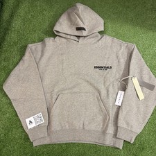 Fear of God Essentials Hoodie SS22 Dark Oatmeal Gray - 100 Authentic XS-XL 
