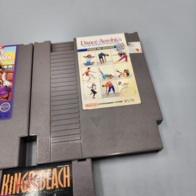 NES Game Lot: Dance Aerobics. Kings of the Beach + Mickey Mousecapade