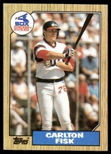 Carlton Fisk 1987 Topps #756 White Sox MLB READ FREE SHIPPING AutographDen