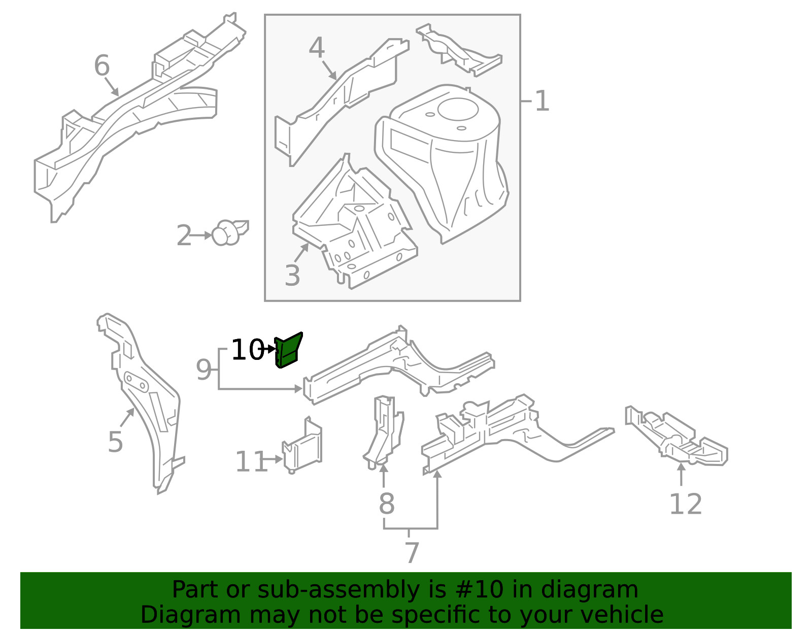 Genuine Nissan Outer Rail Outer Plate 751F0-1KA0A