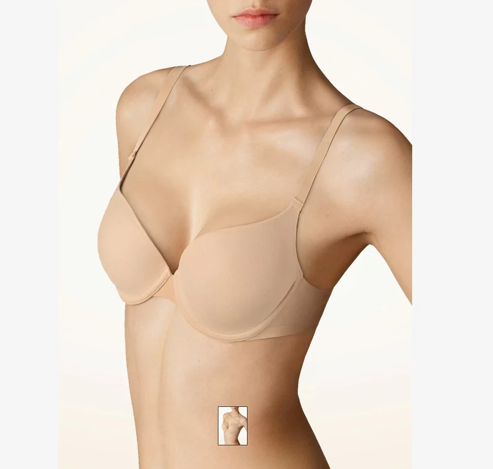 Sujetador push-up de tul Wolford de lujo austriaco desnudo precio de venta sugerido por el fabricante 210 USD Foto 2 de 4