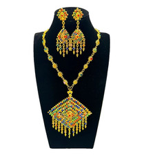 1 SET Multi Gold Vintage Look Thai Jewelry Wedding Traditional Occasion Celemony