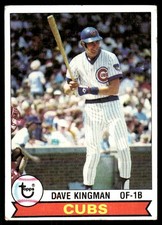 Dave Kingman 1979 Topps #370 Chicago Cubs MLB READ FREE SHIPPING AutographDen