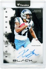 Xavier Legette Panthers Signed 2025 Panini Black Smoke Show #SSS-XLE #31/50 Card