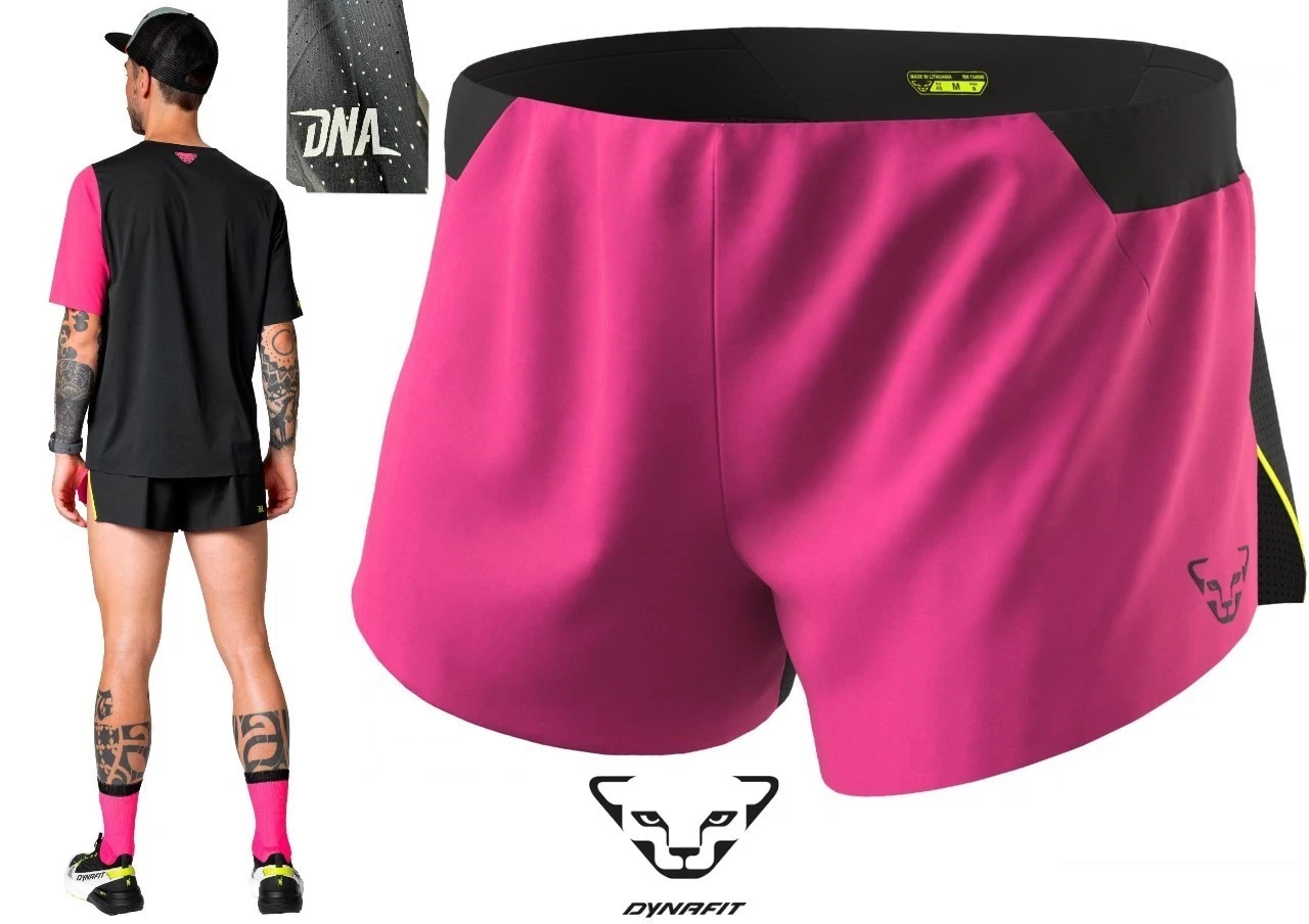 DYNAFIT DNA sky trail running short ultralight liner 2" inseam zip pocket mens M