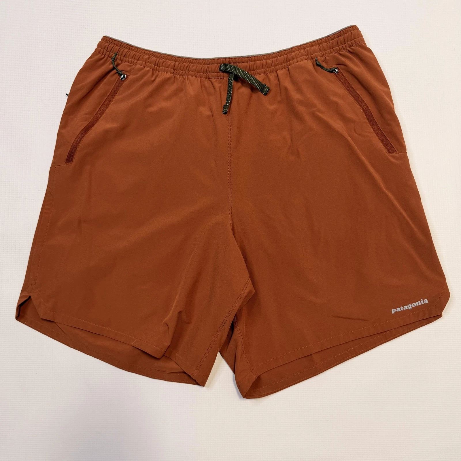 Patagonia Trail Shorts Mens Large Brown Lined 7 Inch Running Quick Dry Athletic