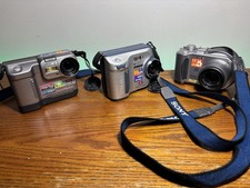 Lot Of 3 Sony Vintage Mavica Cameras Working Tested No Batteries No Chargers