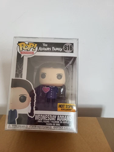 Funko Pop! TV Addams Family #816 Wednesday Addams Hot Topic Exc W/PROTECTOR