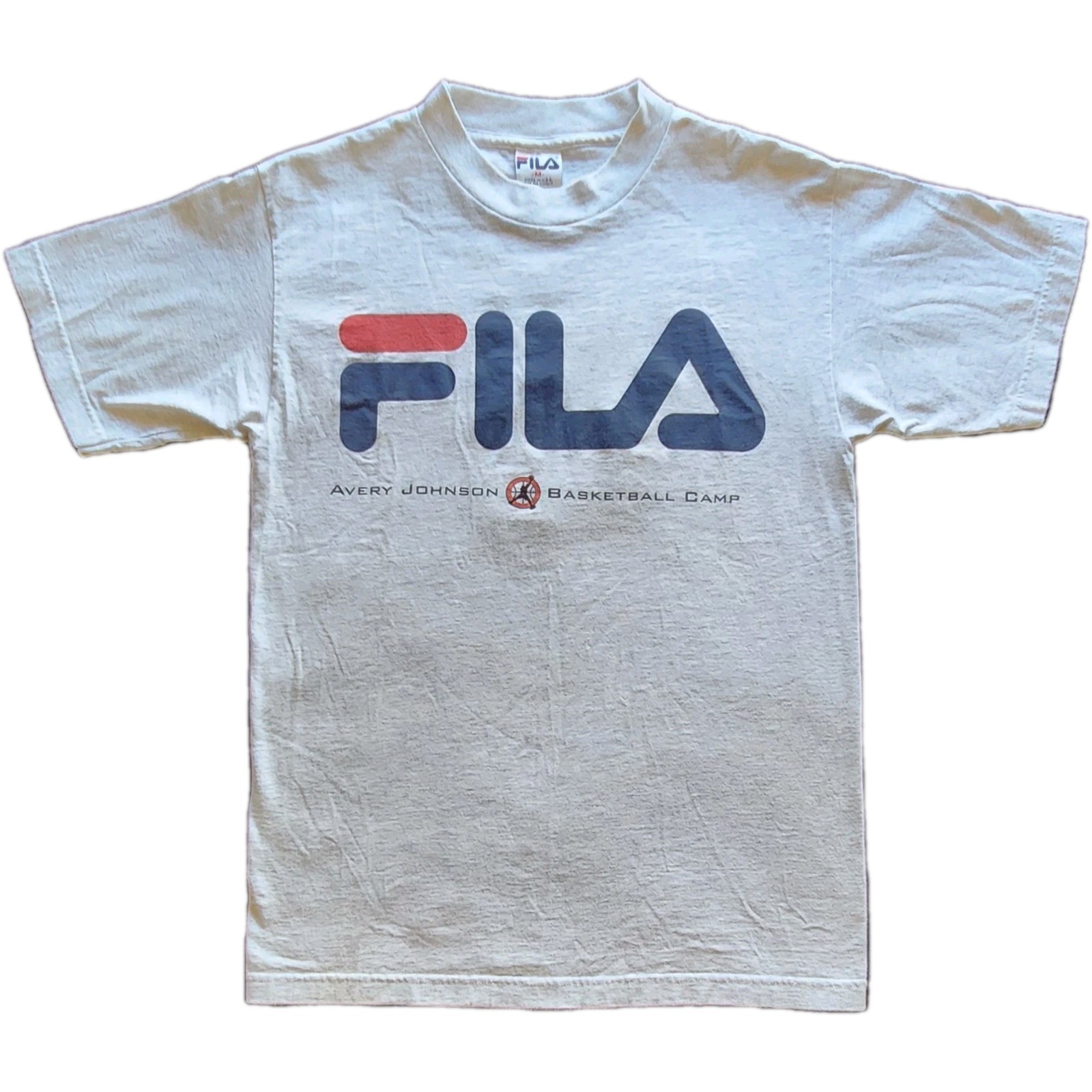 T shirt FILA Avery Johnson Basketball Camp taglia media 100% cotone
