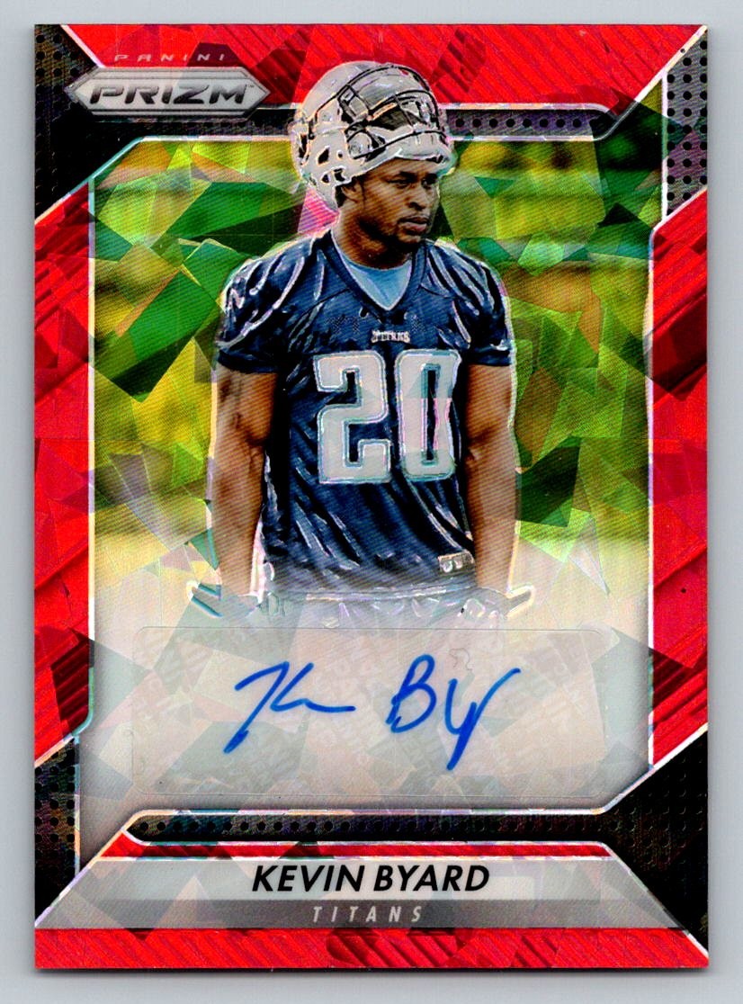 Kevin Byard 2016 Prizm Rookie Red Crystals Prizm Auto 29/75 Tennessee Titans
