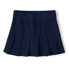 The Children  s Place girls uniform quick dry pleated navy blue skort Size 4