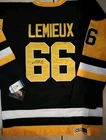 Mario Lemieux Pittsburgh Penguins Signed Autographed Hockey Jersey CCM Large