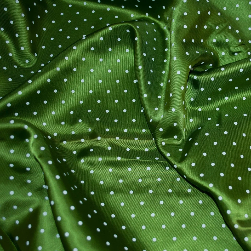Italian designer viscose lining fabric by the yard Polka dot - Image 2 of 4