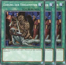 yugioh 3x Ehrung der Verdammten YSKR-DE030 COMMON DEUTSCH