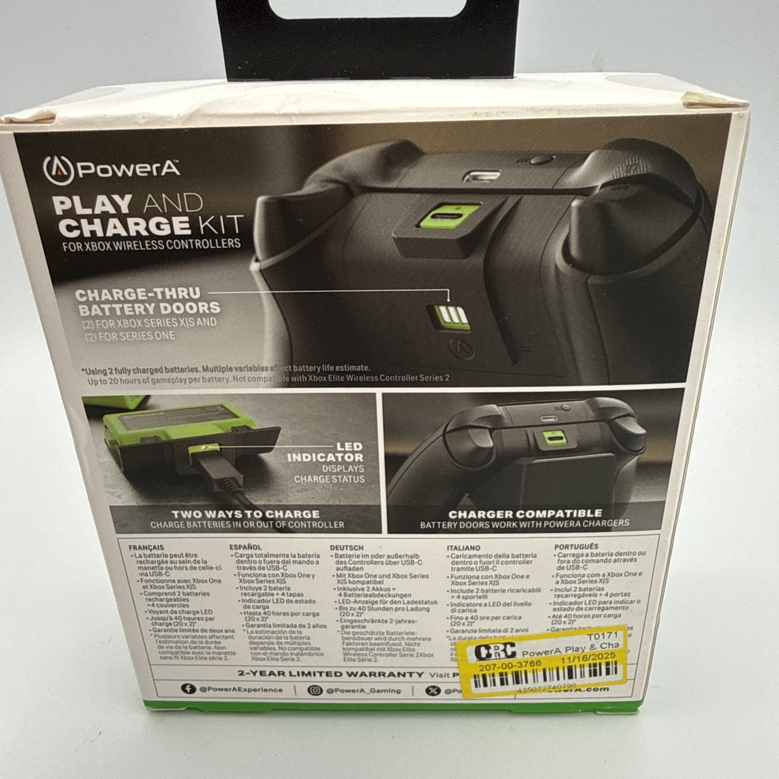 Kit gioco e ricarica PowerA per Xbox Series X|S e Xbox One foto 3
