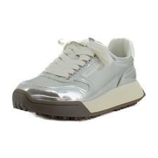 Sam Edelman Layla Womens Fashion Sneakers Silver Specchio