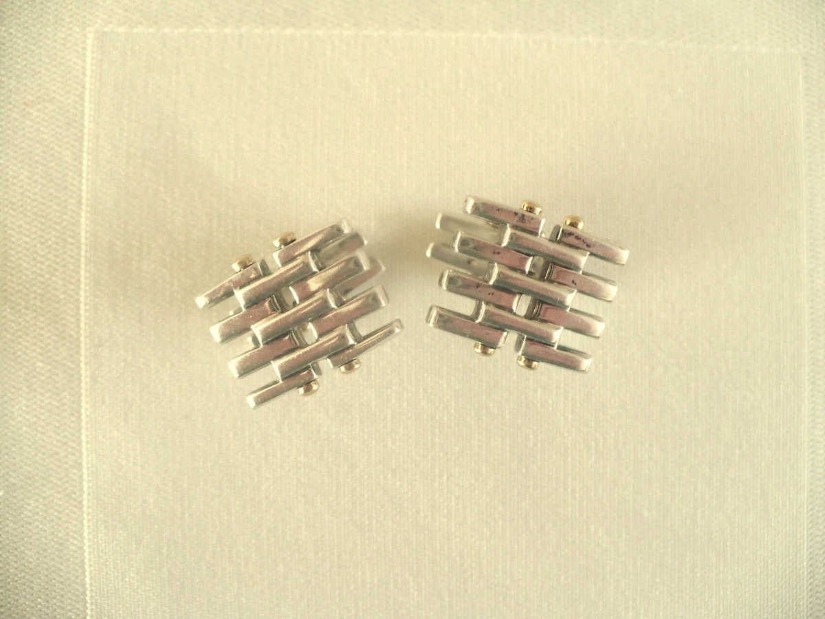 Tiffany & Co. Sterling Silver Gold Cufflinks for Men for sale | eBay