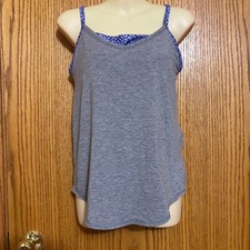 Gapfit G-Peek Tank Spring Lily has built in Sports bra with removable cups Small