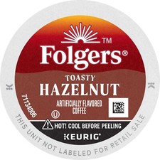 Folgers Toasty Hazelnut Cream Coffee 18 to 144 Kcups Pick Any Quantity FREE SHIP