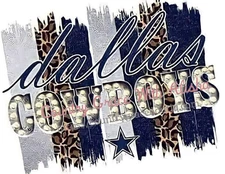 Sublimation Print Dallas Cowboys Football Ready to Press Heat Transfer