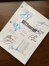 Grey's Anatomy Tv Show Script Ellen Pompeo Patrick Dempsey Sandra Oh Autógrafo