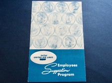 Vintage United Airlines Employees Suggestion Program Air Lines Booklet 1950's