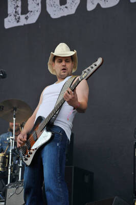 Andre Neumann of The BossHoss live on stage at Download Festival i- Old Photo