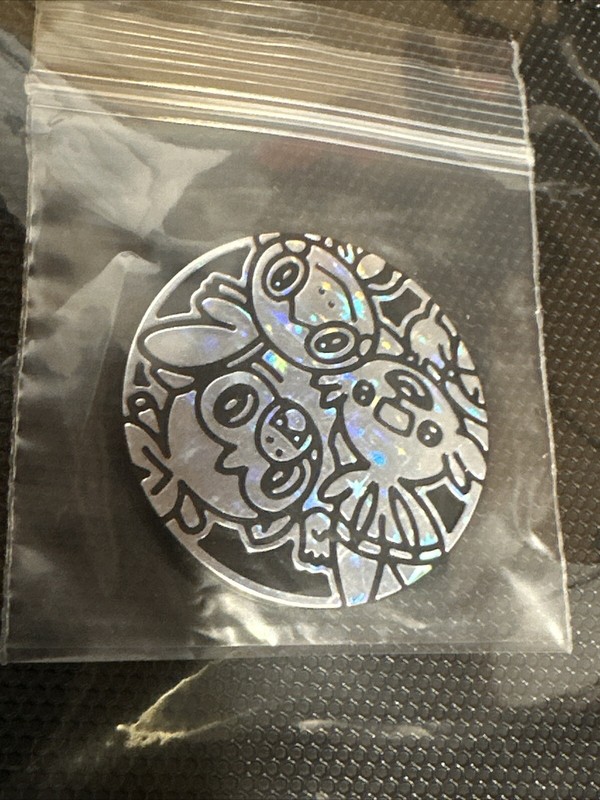 Pokemon TCG Galar Region Starters Collectors Coin Silver Star Holofoil