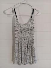 Silence + Noise Womens White Speckled Scoop Neck SleevelessSkater Dress Size XS