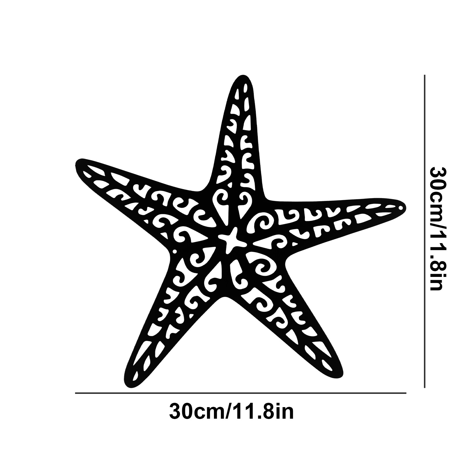 Starfish Metal Wall Art Decor Wall Hanging For home office Living room Bedroom