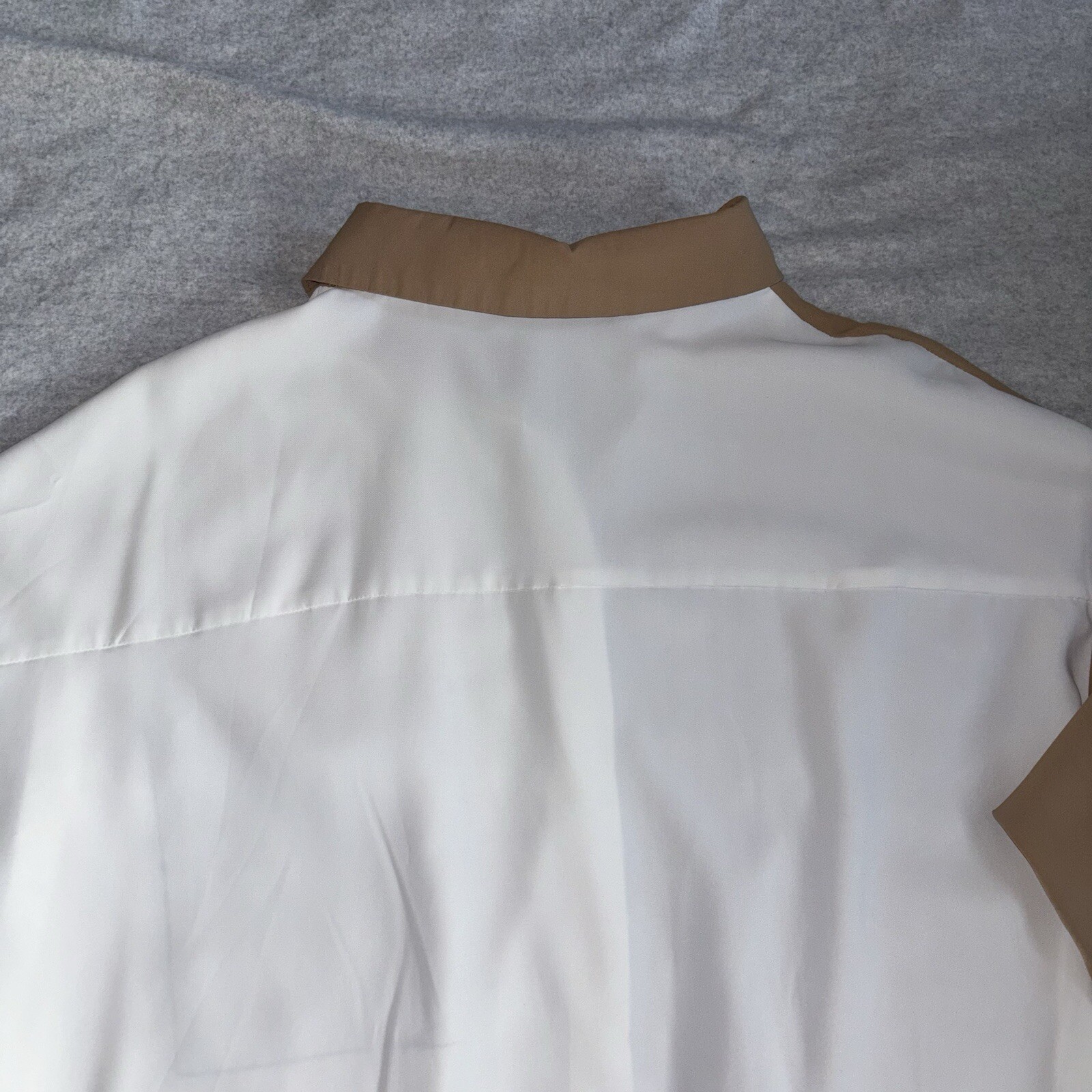 Color Block Button Down Blouse Collared Neck Long… - image 9