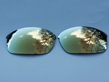 ENGRAVED POLARIZED 24k GOLD MIRRORED REPLACEMENT LENSES FOR OAKLEY FLAK JACKET