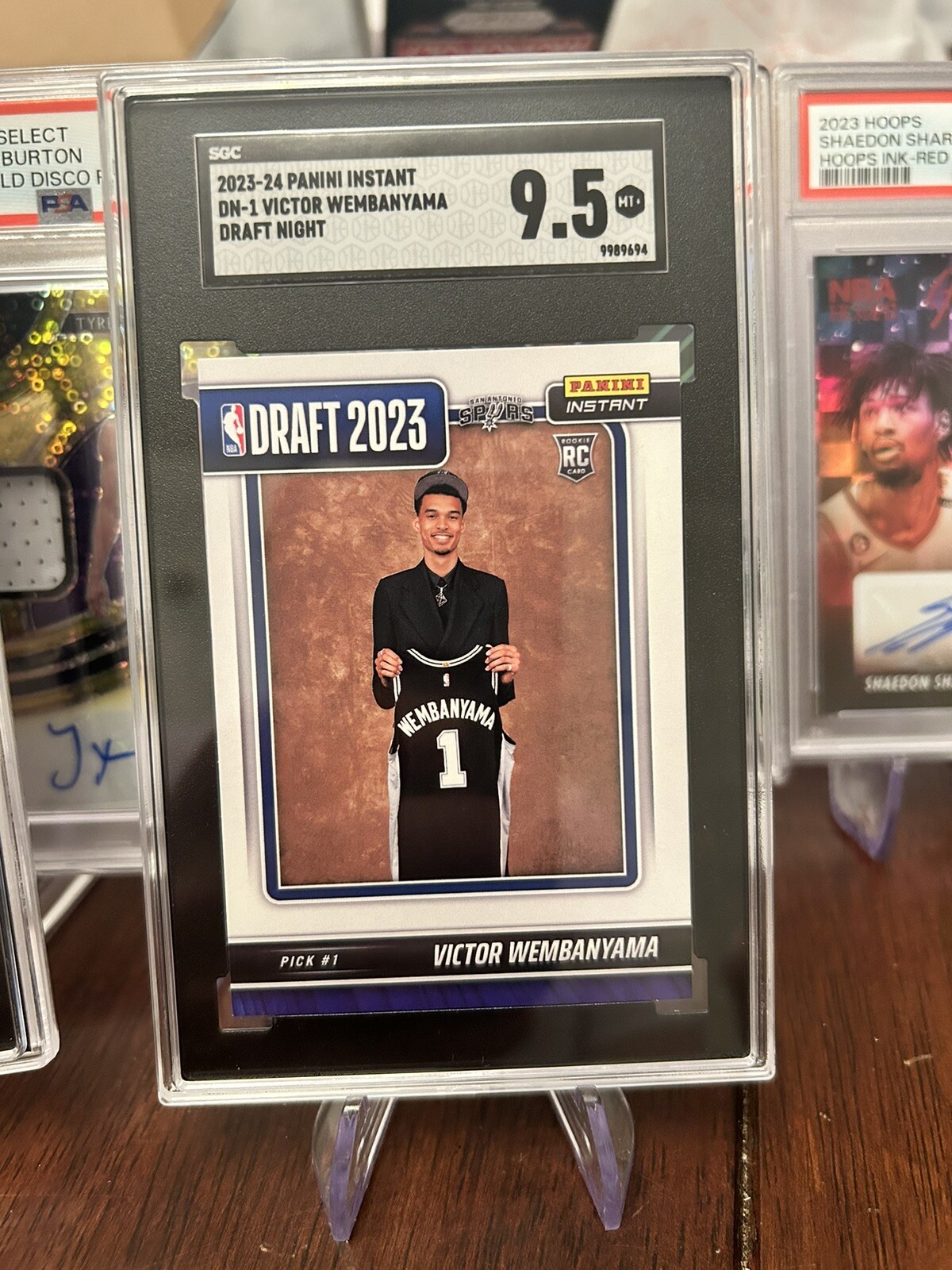 2023-24 Panini Instant NBA Draft Victor Wembanyama Sgc Graded Gem Mint 9.5 Rc