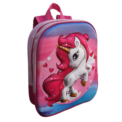 ZAINO ASILO 3D UNICORNO BORSA SCUOLA CM.32 BAMBINA - UNI0636 | eBay