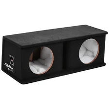 SKAR AUDIO DUAL 10" PORTED SUBWOOFER ENCLOSURE - 2.70 FT^3 @ 34 HZ | SK2X10V