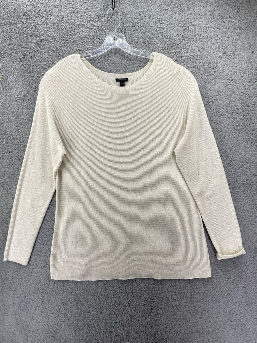 J Jill Womens Weaver Boat Neck Tunic Sweater Size Large