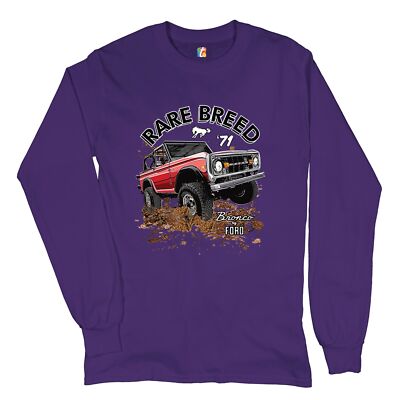 Bronco by Ford Long Sleeve T-shirt Rare Breed '71 Offroad Ford Truck Licensed