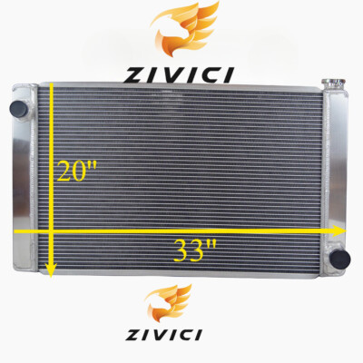 UNIVERSAL 3 ROW ALUMINUM RACING RACE RADIATOR CHEVY ENGINE 33''X 20''