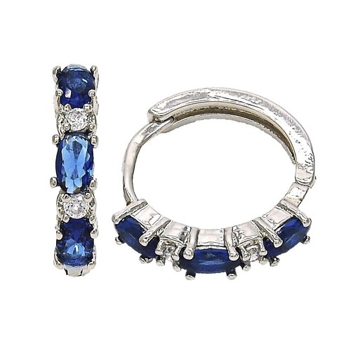 Orecchino A Cerchio 14mm Con Cristalli | Marlù Gioielli - Foto 10