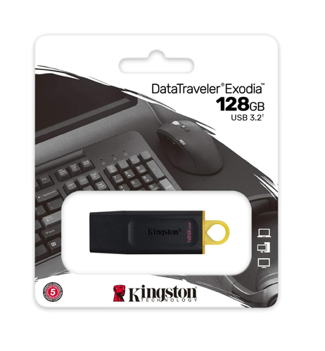 Kingston DataTraveler Exodia Flash Drive USB 3.2 Gen 1, DTX/128GB with Keyring - Bild 4 von 7