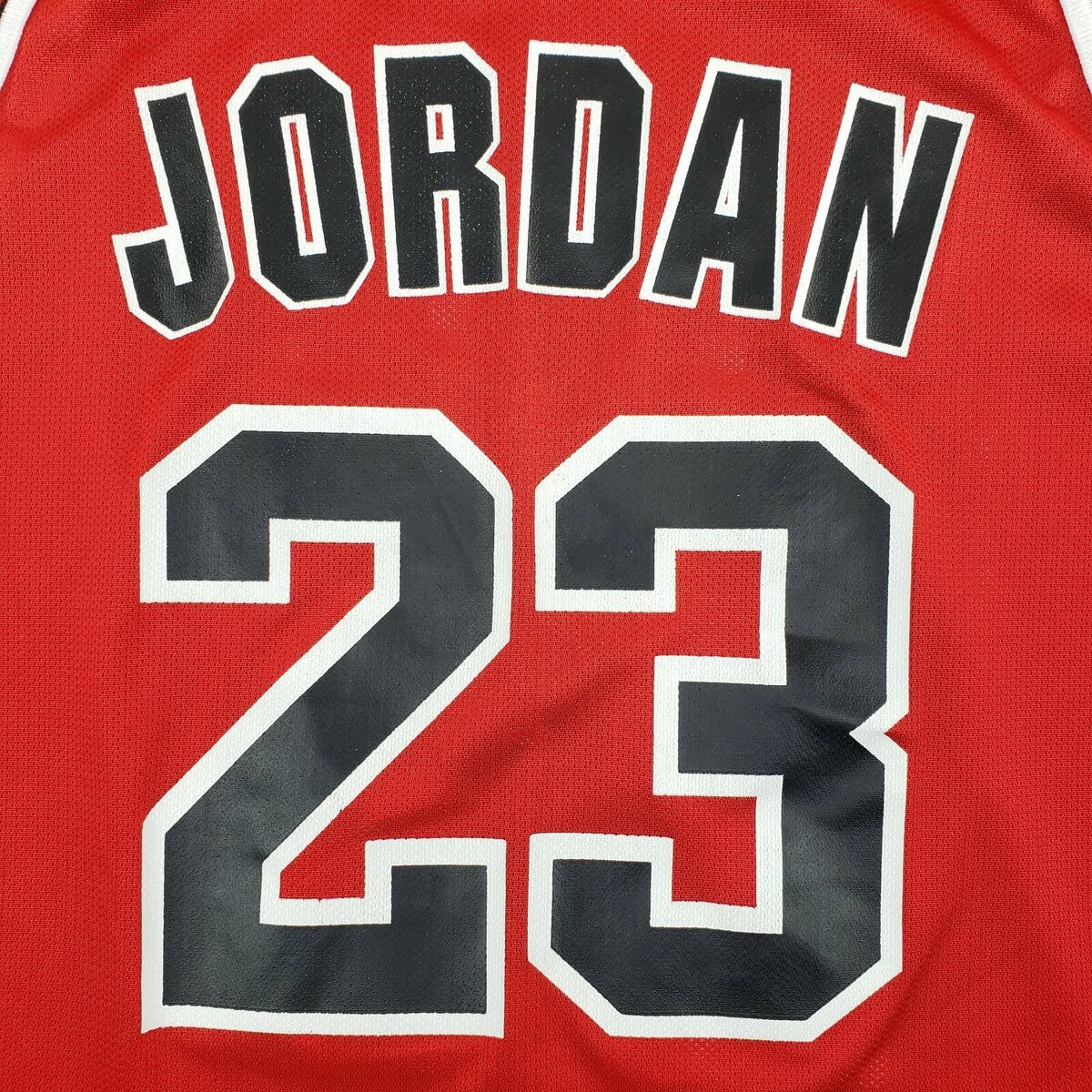 Vintage Champion Michael Jordan Chicago Bulls Red Jersey #23 Vintage Champion Michael Jordan Chicago Bulls Red Jersey #23