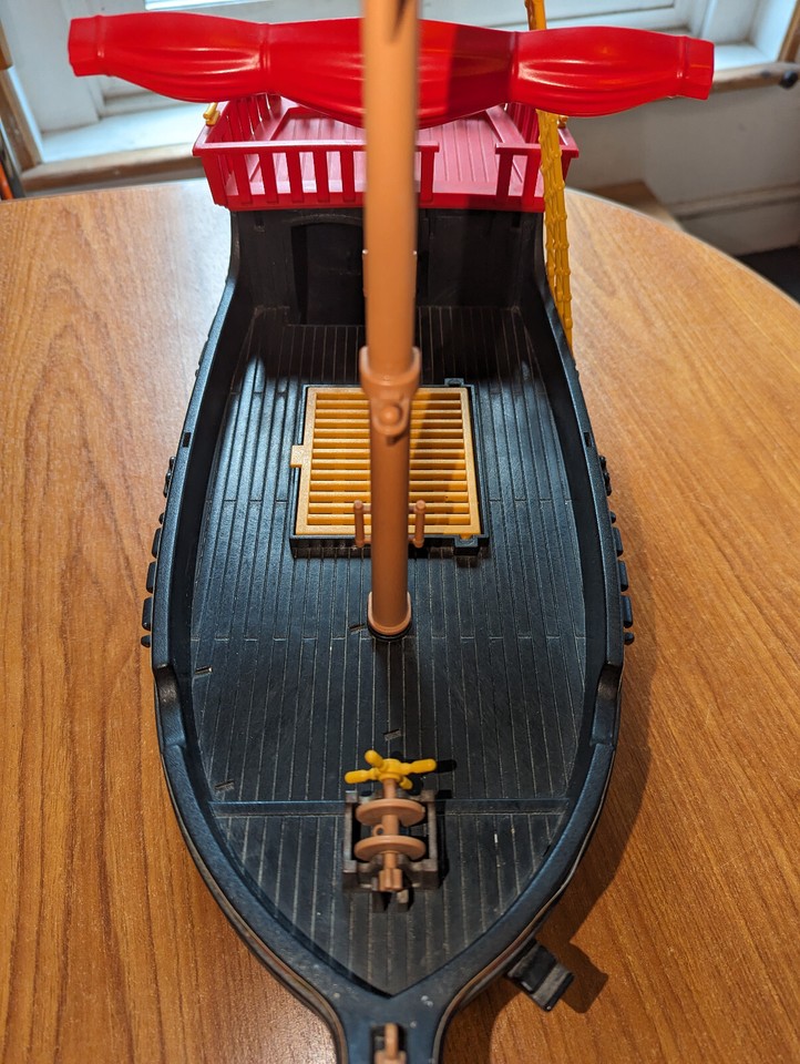 PLAYMOBIL SUPPORT VOILE Haut 3740 Goélette Roi Bateau Pirate EUR 3,50