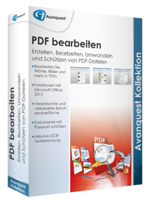 AvanQuest PDF bearbeiten - Erstellen, Bearbeiten, Umwandeln und Schützen, BOX