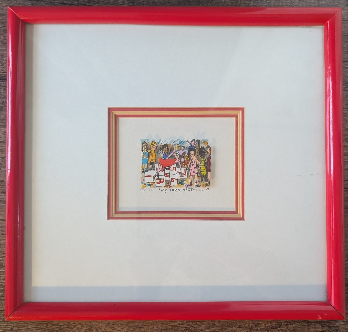 真作　james rizzi　\"ME AT MY SHOW\" 150/350 James Rizzi Paintings For Sale, Wanted