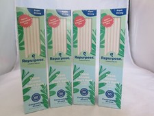 Repurpose Compostable Plant Based Straws - Lot of 4 Boxes - 50 Per Box - h9