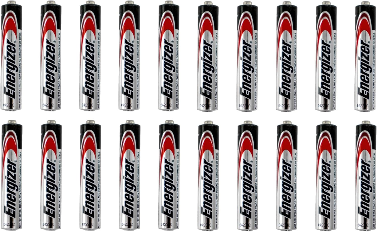 AAAA EN96 LR61 1.5V Miniature Alkaline Batteries - 20 Pack