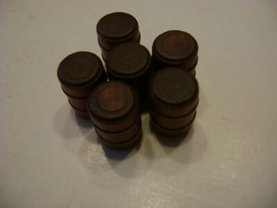 Lionel 362-78 Stained Wood Barrel Set (6)